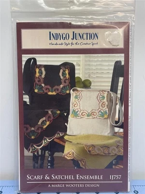 INDYGO JUNCTION, INC. - SEWING PATTERN - SCARF & SATCHEL ENSEMBLE - Image 1 of 2