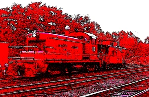 ORIGINAL KODACHROME SLIDE LEHIGH VALLEY SW-1 #118 & CABOOSE #35050 NOV 1976 - Picture 1 of 1