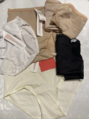 Bragas ShadowLine de colección calzoncillos elásticos de nailon negro beige blanco marfil PEQUEÑAS 6pr Foto 1 de 4