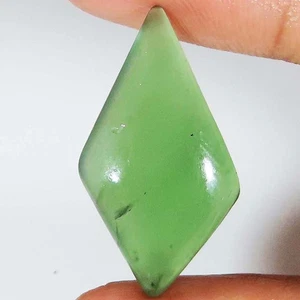 15,60 kt natürlicher grüner Serpentin Cabochon loser Edelstein 14 x 30 x 5 mm GR483 - Bild 1 von 6