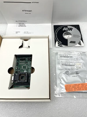 ATMEL STK501 AVR FLASH MICROCONTROLLER STARTER KIT EXTENSION 64 PIN TQFP - Image 1 of 4