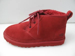 UGG Neumel rote Lammfell Chuka Tie Style Stiefel Größe 7 - Bild 1 von 9