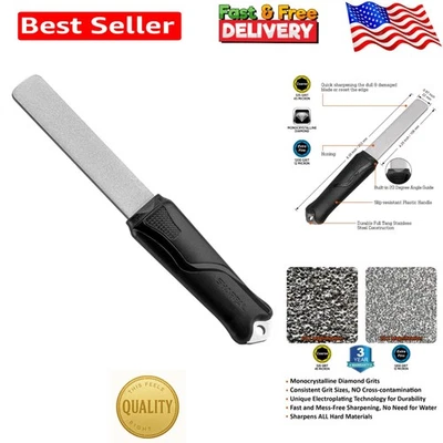 Herramienta de afilado de diamante de doble grano 121N: afilador ergonómico de cuchillos y herramientas de jardín Foto 1 de 4