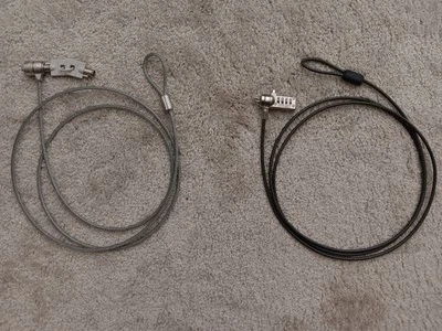 Desktop Laptop Security Lock Pack Of 2 Keyed And Number Combination - Image 1 of 3