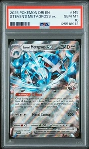 PSA 10 STEVEN'S METAGROSS EX 145/182 - DESTINED RIVALS RARE HOLO - GEM MINT - Picture 1 of 2