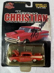 Racing Champions 1957 Chevy Bel Air Hot Rod Tony Christian Pro Street SIGNED - Picture 1 of 6
