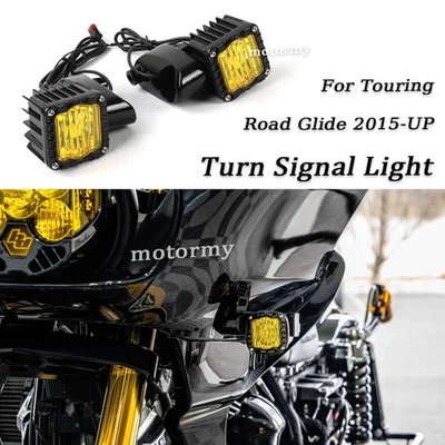 PARA Harley Road Glide FLTRX 15-2023 LED LUZ INTERMITENTE DELANTERA/LUCES DE FUNCIONAMIENTO Foto 1 de 4