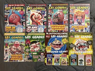 Lote de 8 revistas Francia Les Crados cubo de basura francés niños raras GPK hojas sin cortar Foto 1 de 4