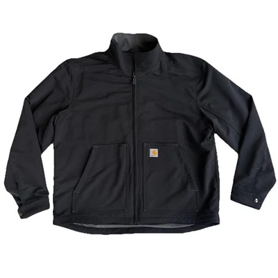 Carhartt Jacket Mens Size Large Relaxed Fit Super Dux Soft Shell Black Workwear - Image 1 of 4