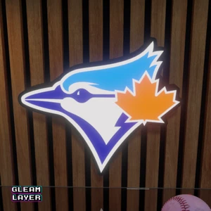 Toronto Blue Jays Led Light Box MLB Sports Bar Major League Baseball Wall Sign - Picture 1 of 5