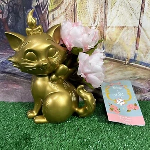 DISNEY PARK ANN SHEN ARISTOCATS MARIE GOLD STATUE VASE PFLANZER ROSA BLUME H9 - Bild 1 von 12