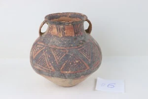 #6 Chinese neolithic Majiayao culture Machang (2300-2000 BC) pottery painted jar - Picture 1 of 5