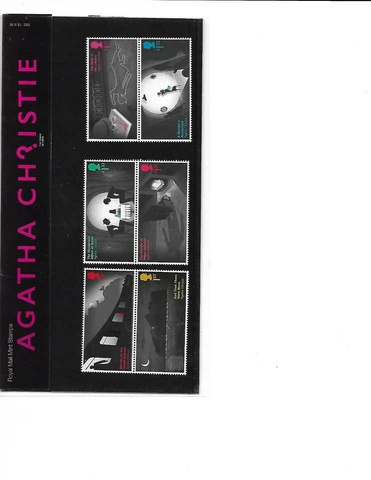 2016 ROYAL MAIL PRESENTATION PACK AGATHA CHRISTIE MINT DECIMAL STAMPS Cover