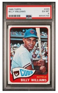VINTAGE 1965 Topps BILLY WILLIAMS # 220 -▶HOF !!!◀-🔥Centered🔥- PSA 6