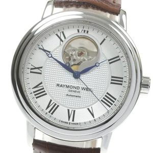 Reloj automático para hombre Raymond Weil 2827 corazón abierto esfera plateada_848600 - Imagen 1 de 5