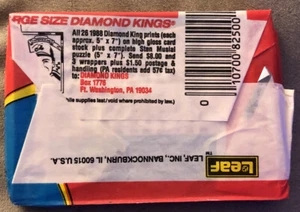 1988 Donruss Baseball Card Wax Pack Mike Marshall Dodgers Showing On Back - Picture 1 of 2