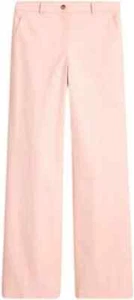 NWT J. Crew Full Length Wide Leg Trouser in Cotton Blend Pink 6P - Picture 1 of 7