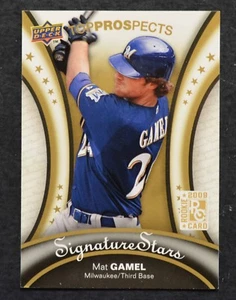 2009 Upper Deck Signature Stars #108 Mat Gamel RC - Bild 1 von 2