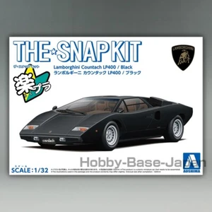 Lamborghini Countach LP400 (schwarz) 1/32 AOSHIMA The SnapKit No.20-F Plastikmodell - Bild 1 von 6