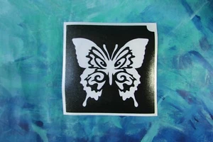 Large 4" 3 layer glitter tattoo stencil~ Butterfly~ Nice - Picture 1 of 2