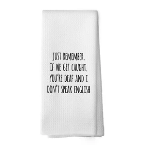 Funny Sarcastic Gift Kitchen Towels Sarcasm Towels Adult Humor Funny Hand Tow... - Picture 1 of 6