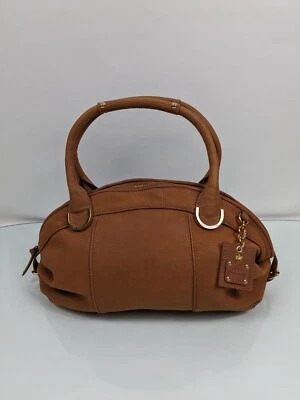 Juicy Couture винтажный Y2K кожаная сумка сумка коричневый воловья кожа - Изображение 1 из 4