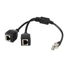3X(Rj45 Ethernet Splitter Cable,1 Male To 2 Female Ethernet Connector Cable9631