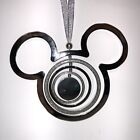 Disney Parks Exclusive Mickey Mouse Vacation Silver Metal Spinner Ornament