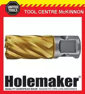 HOLEMAKER 13mm x 25mm UNIVERSAL SHANK GOLD MAG DRILL CUTTER – SUIT MOST BRANDS - Foto 1 di 2