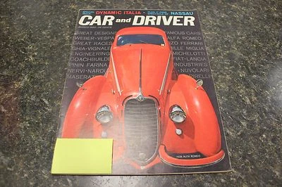 CAR AND DRIVER MARCH 1962 VOL.7 #9 SPECIAL ISSUE DYNAMIC ITALIA 9248-1 [LOC.ELK] - Image 1 of 4