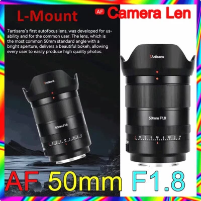 7artisans 50mm F1.8 Large Aperture Auto Focus Full Frame Lens for L-Mount Camera - Image 1 of 4