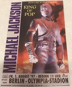 Michael Jackson 4"x6" Reproduction HISstory World Tour ‘97 Concert Mini Poster - Picture 1 of 6