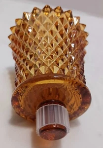 Home interior Amber Gold Diamond point Votive Candle Holder Cup - Picture 1 of 6