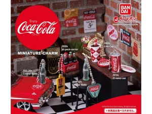 Coca Cola Miniature Charm Bottles Vintage Package Set of 5 Capsule toy Figure - Picture 1 of 7