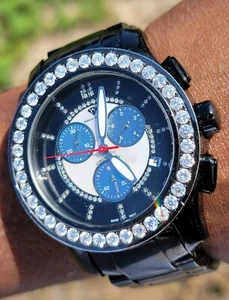 Aqua Master 8.00 CARATS Diamond watch Joe Rodeo Benny Co Don - Picture 1 of 16