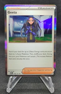 Geeta 188/197 Holo Rare Obsidian Flames Pokemon Near Mint NM - Picture 1 of 2