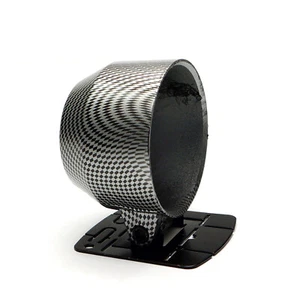 Instrumentenhalter 60mm 1fach stehend Chrom/Carbon Aufbaurahmen 2,36" Gaugholder - Bild 1 von 1