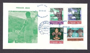 1962 Haiti airport ovpt Boy Scouts FDC - Picture 1 of 1