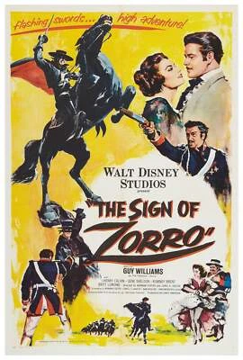 The Sign of Zorro - 1958 - Vintage Movie Poster - Image 1 of 4