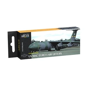 Arcus #E5008 Emaille Lack Set US MAC EURO I Luftheber 6 Farben im Set 10ml - Bild 1 von 14