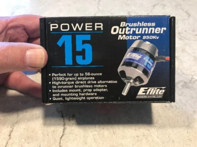 E-Flite Power 15 Brushless Motor 950Kv For RC Airplane. - Image 1 of 4