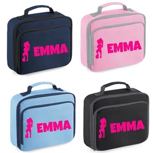 Borsa Pranzo Bambina Personalizzata Scuola Calcio Ragazza Design Isolata Pranzo Confezione - Foto 1 di 15