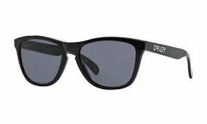 Oakley Sonnenbrille Frogskins Poliert Schwarz Mit / Grau Gläser 24-306 - Bild 1 von 4