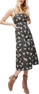 Free People Womens Parrot Size 6 Sunshine of Your Love Printed A-Line Sundress - Picture 1 of 20