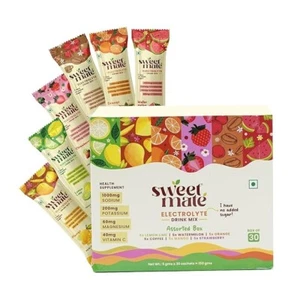Sweetmate Sugar Free Strawberry Electrolyte Drink Mix Sweetened With Stevia - Picture 1 of 57