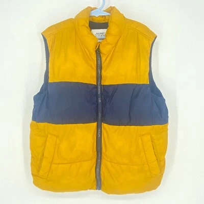 Old Navy Boys Sz 6-7 Kids Fall/Winter Puffer Vest Full Zip Fleece Lined , bin - Image 1 of 4