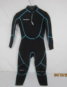 Traje de neopreno para mujer Seaskin de 3 mm de longitud completa negro azul XS - Imagen 1 de 15