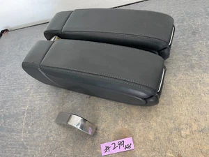 2001-2003 Audi A8 S8 OEM Black Front Armrest Assembly with bolt + Trim Cover - Picture 1 of 20