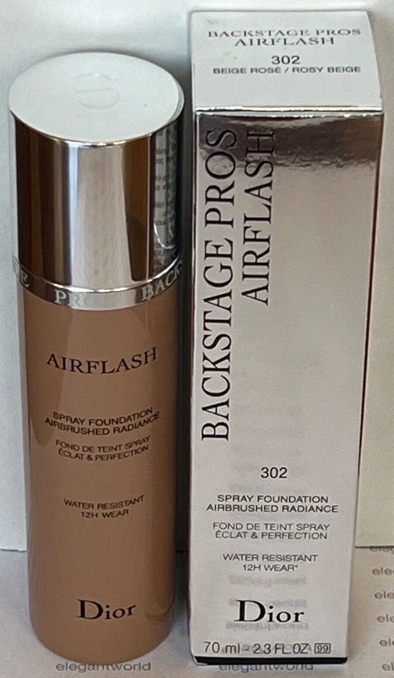 Dior Backstage Airflash Spray Foundation, 3CR (302) Light Medium - 2.3 fl oz