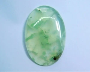 Piedra preciosa suelta cabujón prehnita verde natural de excelente calidad 57 quilates. ME-5711 - Imagen 1 de 4